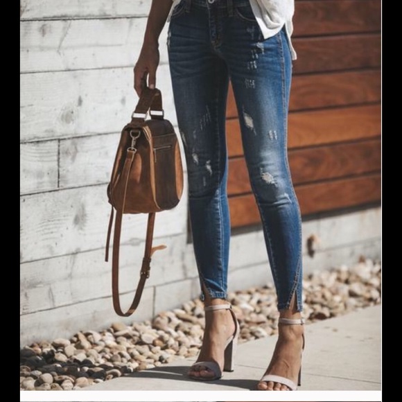 KanCan Denim - KanCan Split Ankle Jeans